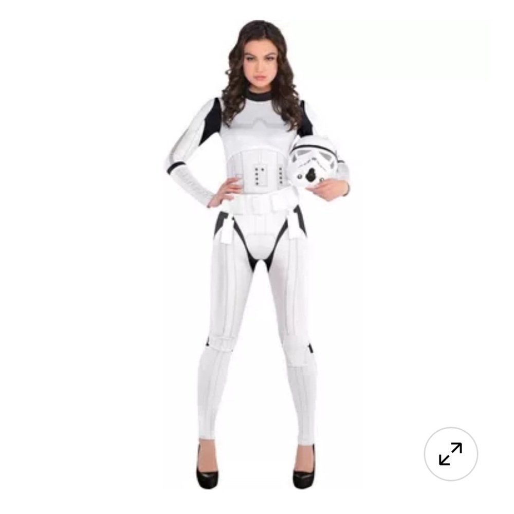 Star Wars Storm Trooper Costume Women’s size Large (10-12) with Mask